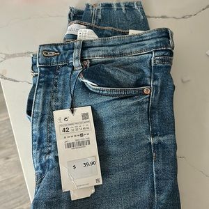 Zara Vintage Skinny Blue Jeans USA size 10 NWT